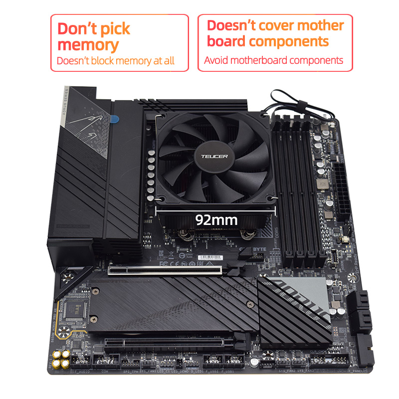Teucer altura 45mm cpu cooler  - Cpu Heatsink avaliação e preço