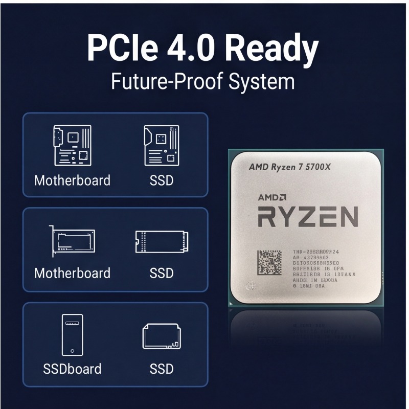 Processador AMD Ryzen 7 5700X  - Cpu Fan avaliação e preço