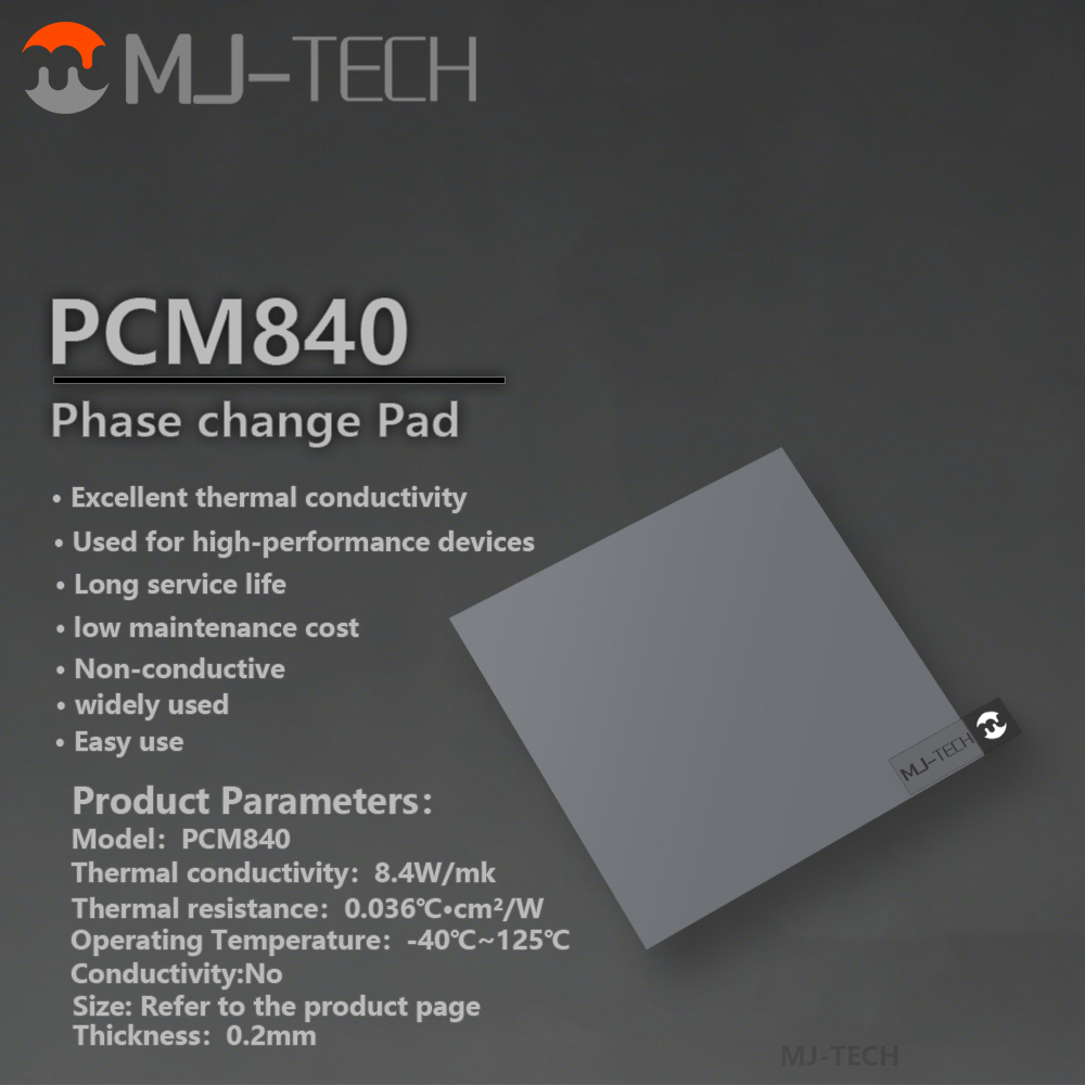 MJ-TECH PCM840 Almofada de Mud - Thermal Paste avaliação e preço