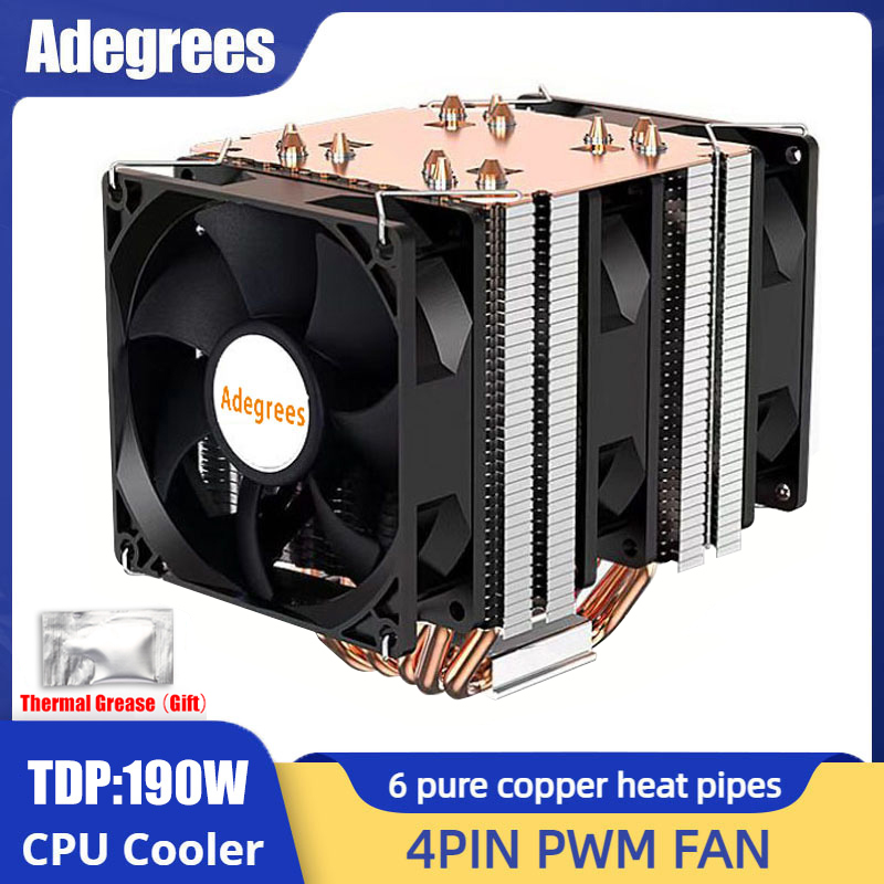 Cooler de cpu com 6 tubos de c - Cpu Cooler avaliação e preço