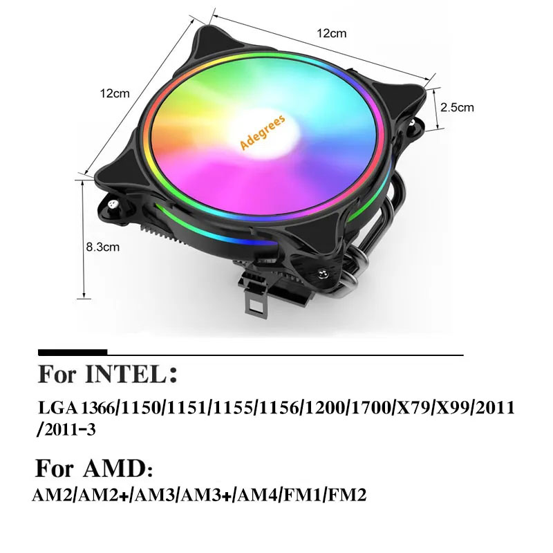 Cooler de Ar para CPU X99 3Pin - Cpu Heatsink avaliação e preço