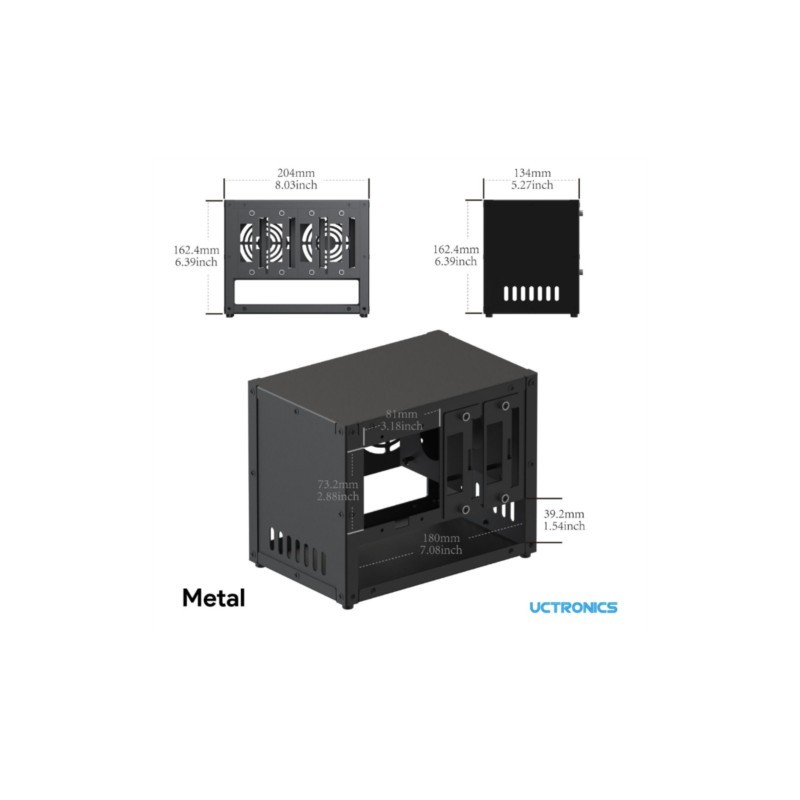 Gabinete UCTRONICS para Cluste - Case Fan avaliação e preço