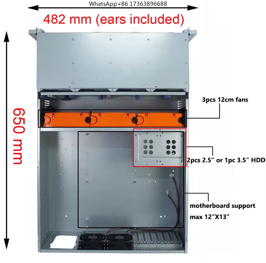 Gabinete de Servidor Rackmount - Case Fan avaliação e preço